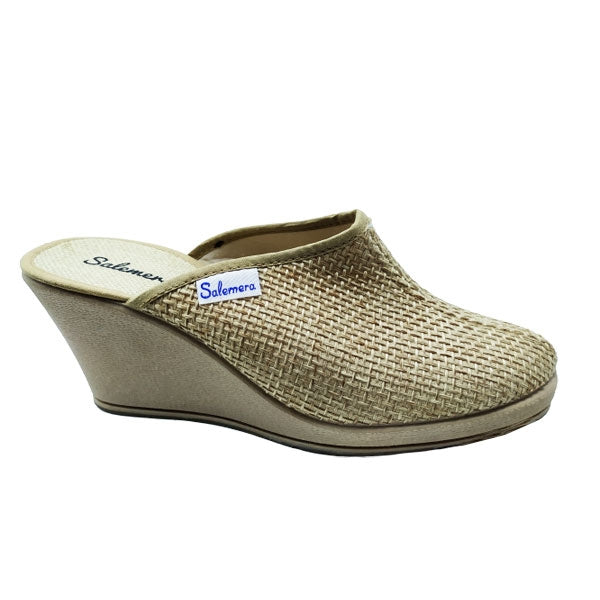 Zueco de rafia liso Salemera