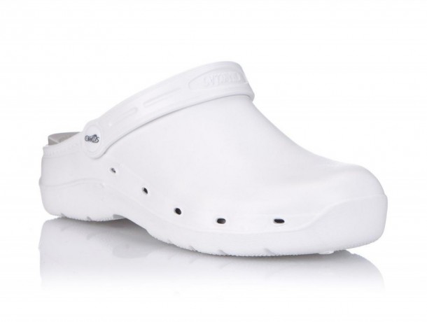 Zueco tira trabajo Chanclas blanco